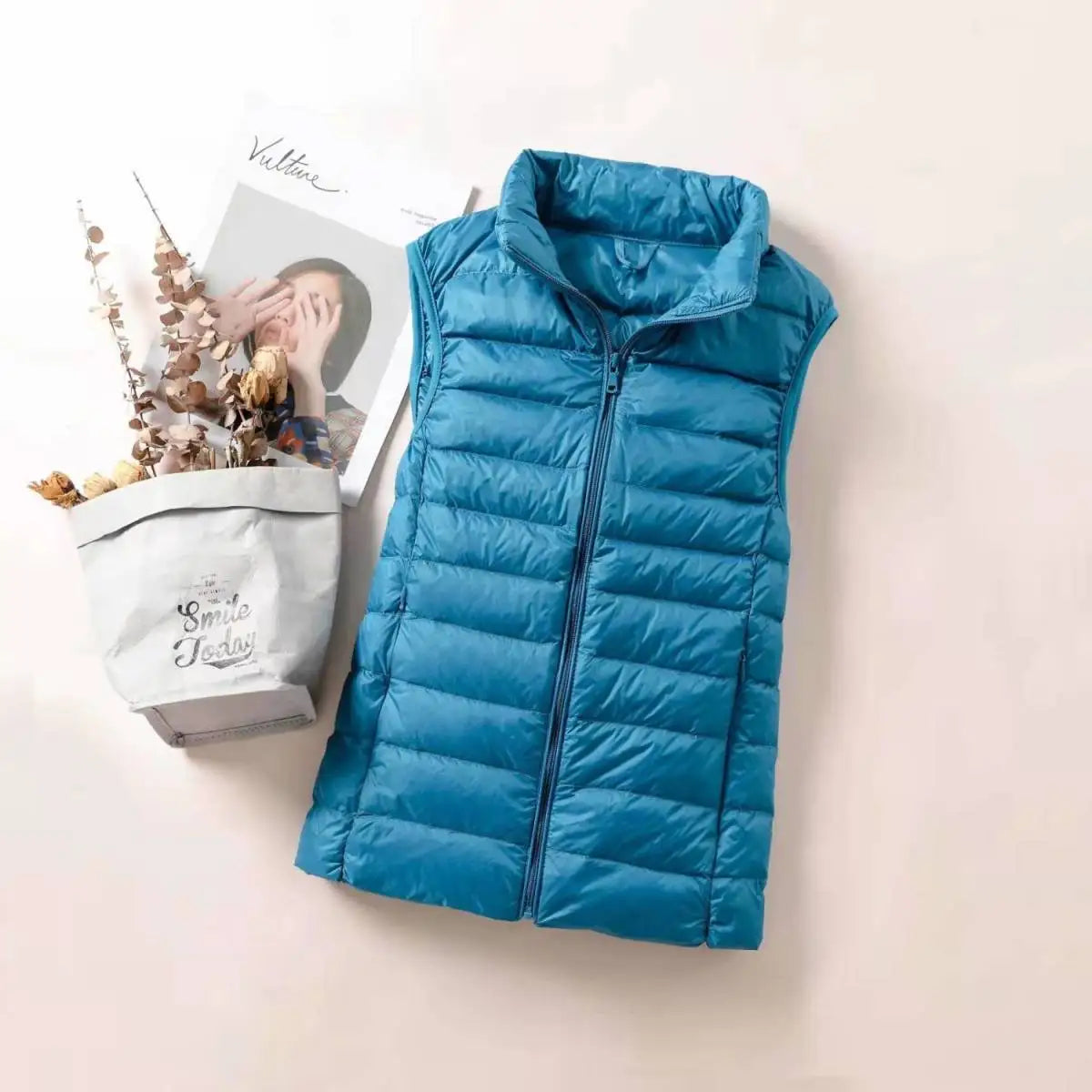 New 2026 Women Women Ultra Light Down Vests Slim Sleeveless Jacket Portable Girl Lightweight Windproof Waistcoat LadyShow.Store