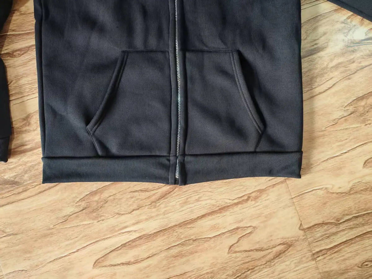 Men and Women Balaclava Y2K Gothic Harajuku Spring Autumn Winter New Item Double Hooded Sweatshirt Men Hooded Mask Zipper Jacket Pi-Mart