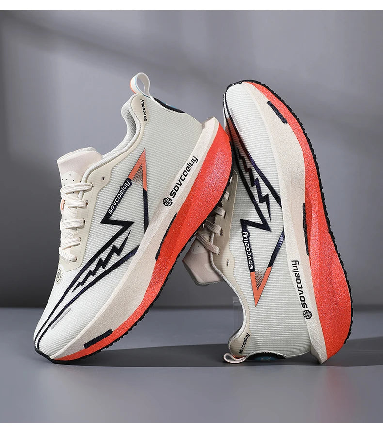 2026 Running Shoes Carbon Board Marathon Men Sports Breathable Lightweight Women's Comfy Athletic Antiskid Sneakers Casual New Pi-Mart