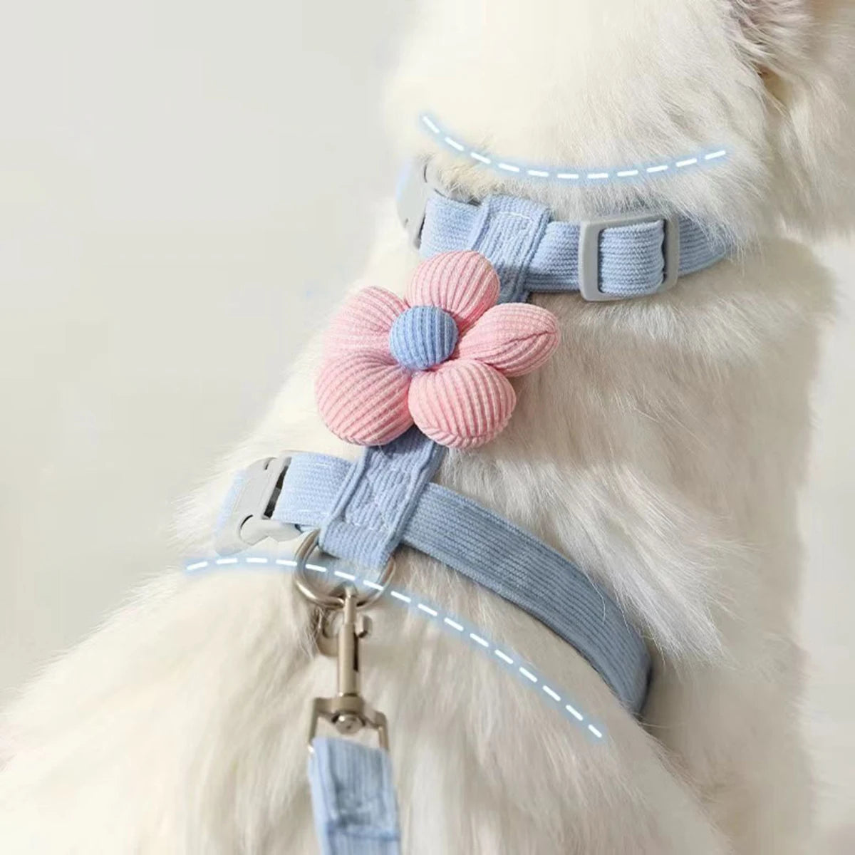 Cat Harness and Leash Sets Adjustable Dog Harness for Small Dog Leash Breashable Pet Harness Out Walking Dog Strap Cat Accessory Pi-Mart