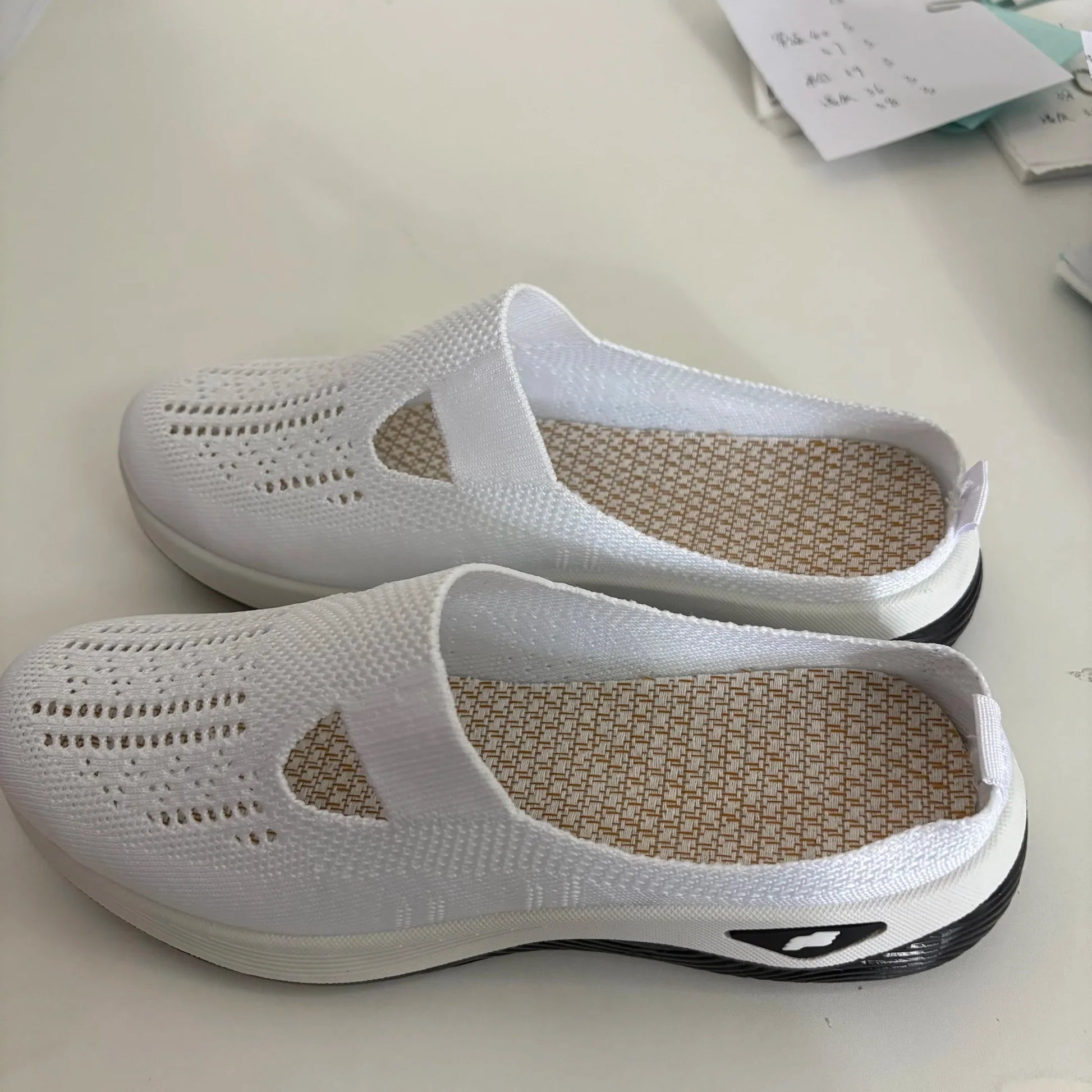 Women shoes  Convenient and comfortable at home, one foot with a vent and half slipper women's summer shoes free shippiing shoes LadyShow.Store