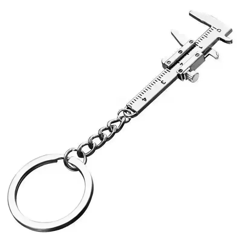 Mini vernier caliper bolso chaveiro ornamentos pequeno 3d móvel precisão medida ferramenta acessórios slider régua liga Pi-Mart
