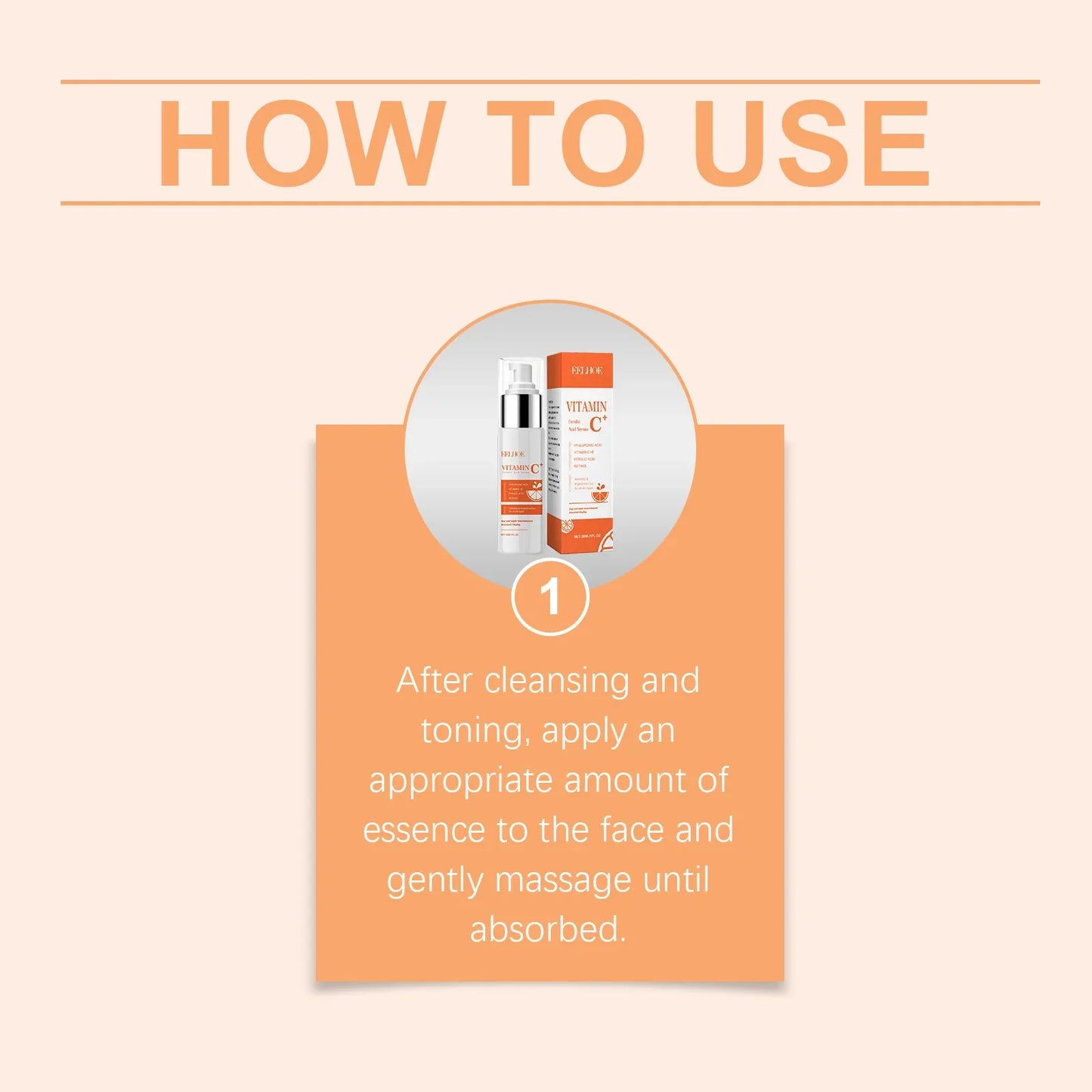Eelhoe Vitamin C Facial Essence Moisturizing Lifting Reduce Fine Lines Keep Smoothing Anti A-ging Remove Acne Face Firming Serum Tri Light Beauty