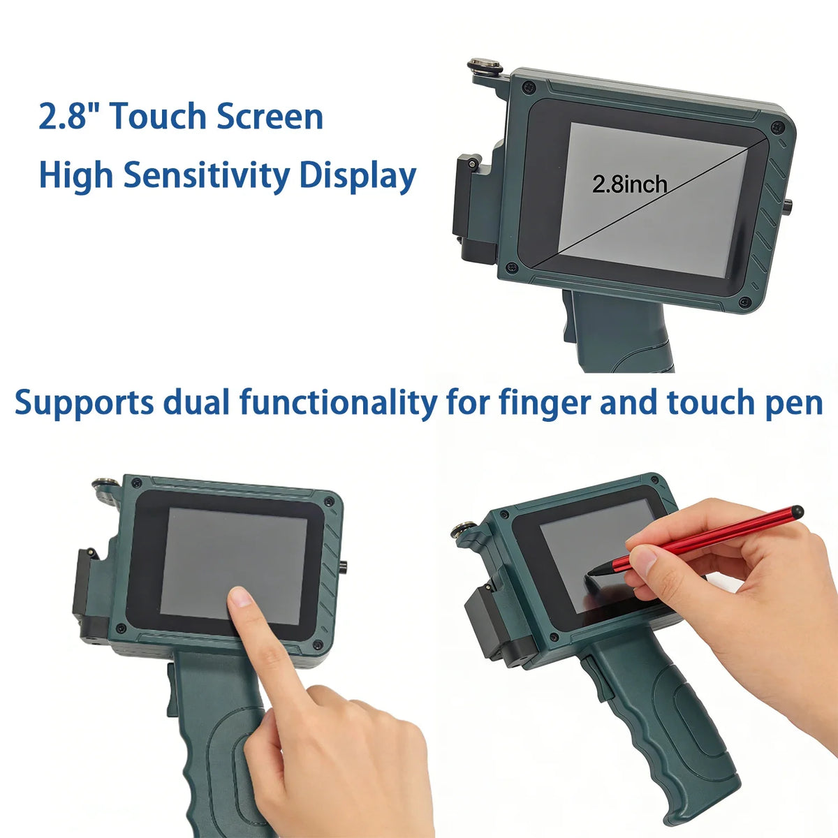 DCODE DC15 12.7mm Portable Handheld Inkjet Printer Lightweight Coding Machine Logo QR Barcode Text Image Date Handheld Printer Pi-Mart
