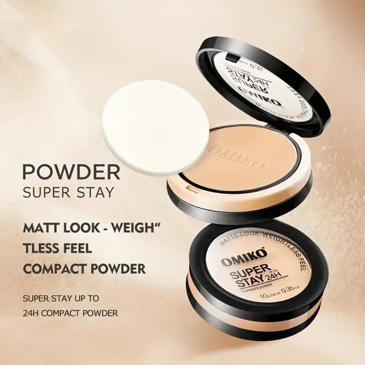 Loose Powder 3Colors Face Pressed Powder Long Lasting Oil Control Makeup Mineral Powder Natural Concealer Contour Face Cosmetics Tri Light Beauty
