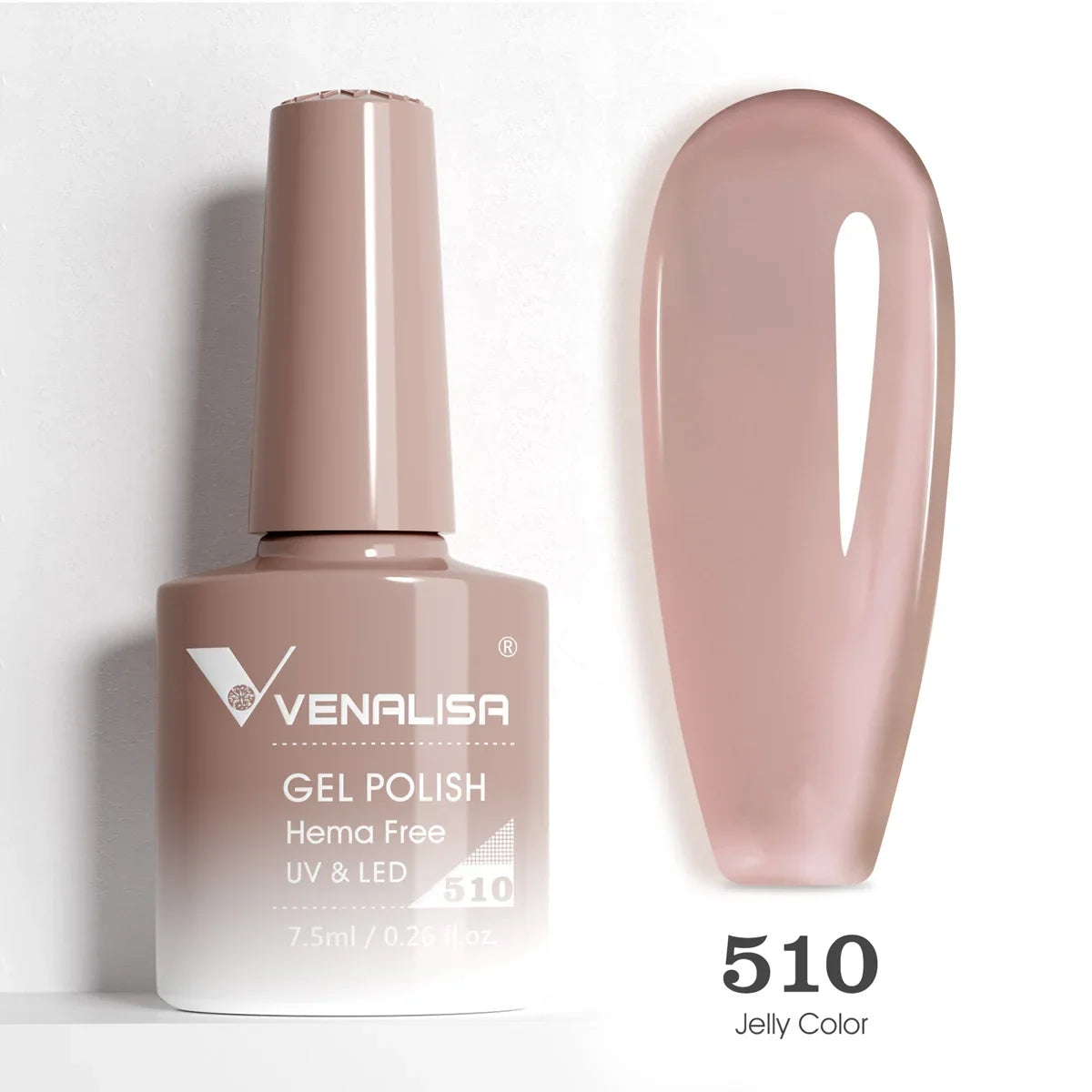Venalisa HEMA TPO FREE Nail Gel Polish Glitter Gorgeous Full Coverage Soak Off UV LED French Nail Jelly Pink Nude Collection Tri Light Beauty