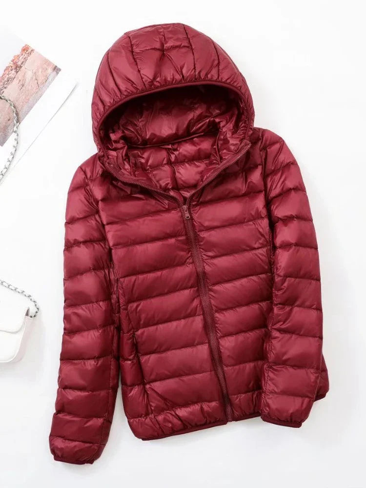 NewBang Brand Women's Down Jackets 90% Ultra Light Duck Down Women Lightweight Coat Hooded Female Windbreaker Parka Plus Coats LadyShow.Store