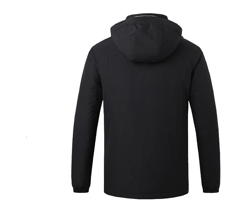Heating Jackets Men Winter Warm Heated Windbreaker 8 Zones Electric Heated Coat Waterproof Coat Plus Size 5XL Outerwear Male Pi-Mart