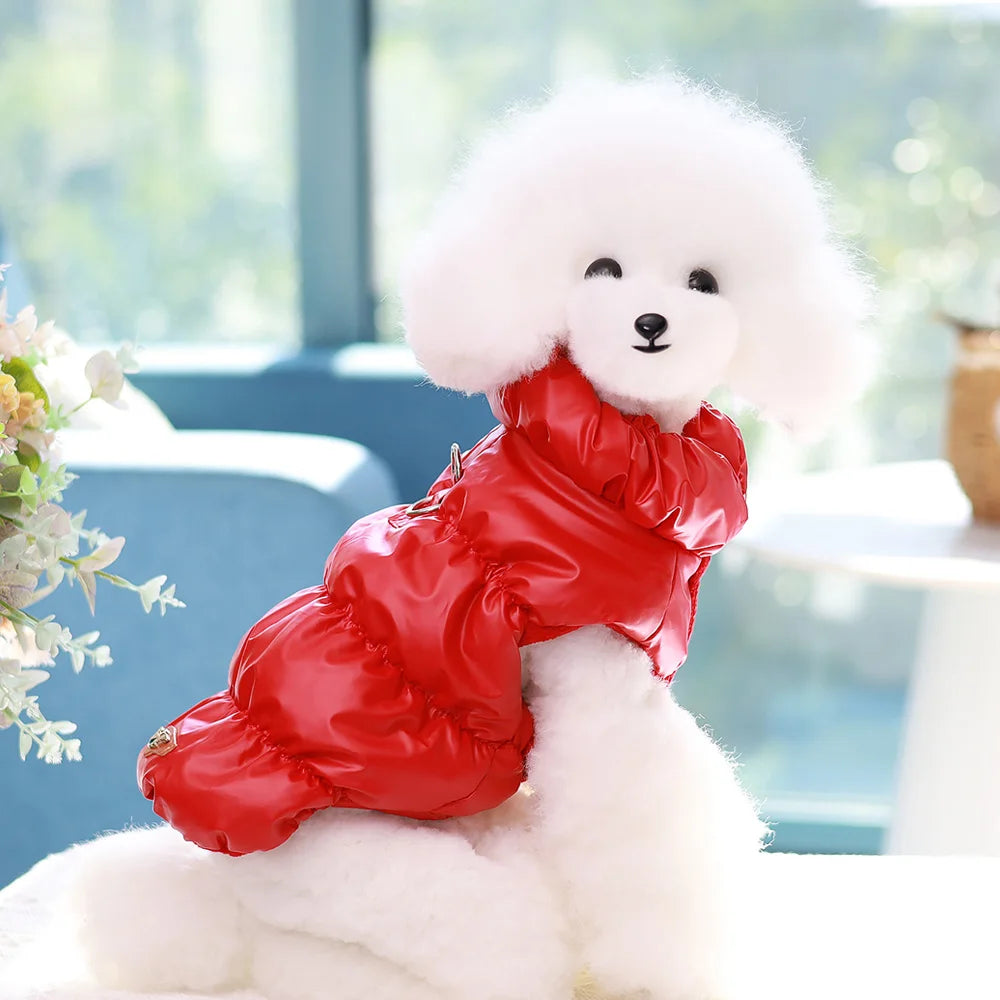Soft Warm Dog Clothes Winter Padded Puppy Cat Coat Jacket For Small Medium Dogs Chihuahua French Bulldog Poodle Vest Pet Outfit Pi-Mart