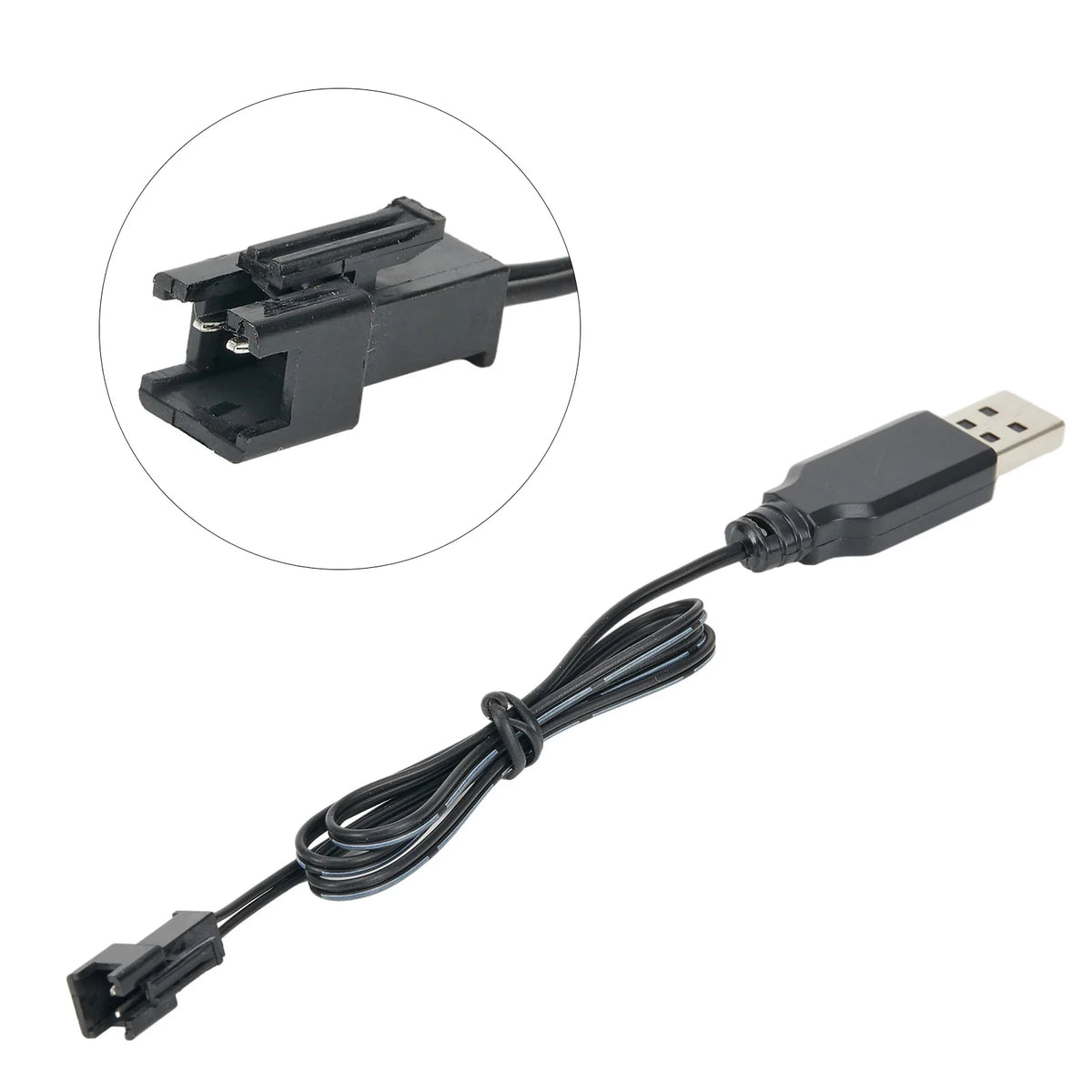 RC Usb Charger Cable For 3.7V Lithium Battery Charger SM-2P Charging Cable Car Aircraft Helicopter Toys Accessories Pi-Mart