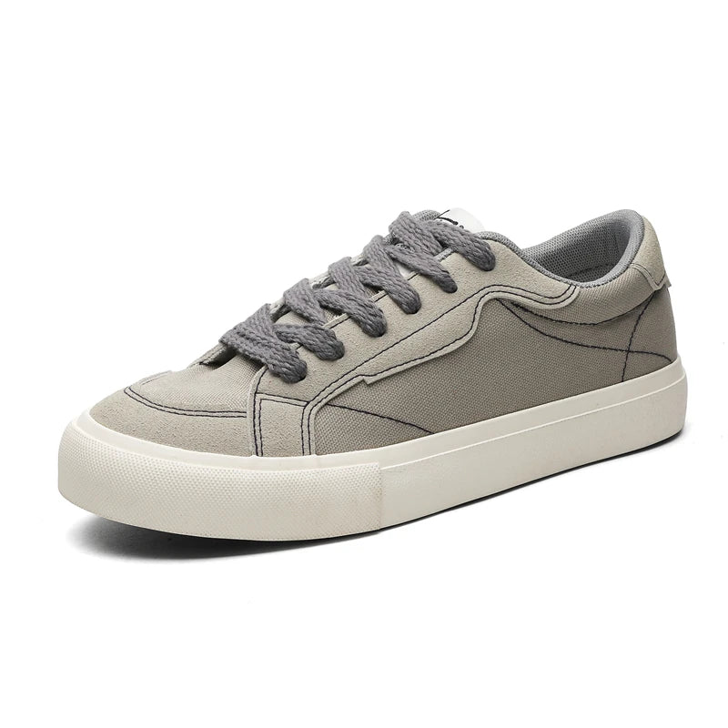 Mens Cowboy canvas Shoes Breathable Trend Mens board Shoes Thick Sole Trend Comfortable student Skateboard Trainers Footwear Pi-Mart