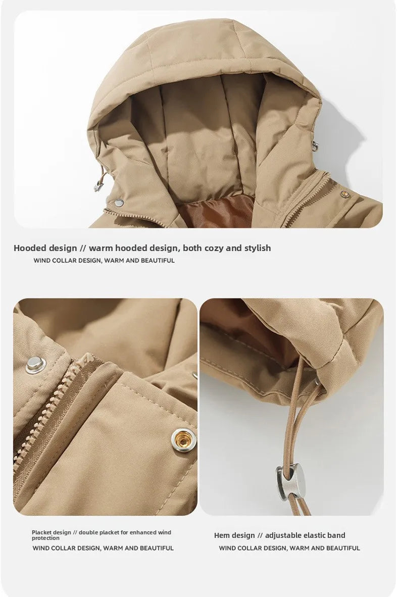 Brand Luxury Women's Winter Down Jacket Coats Parkas Woman Clothes Hooded Cotton Padded Puffer Jackets Bread Outerwear HXY275 Pi-Mart