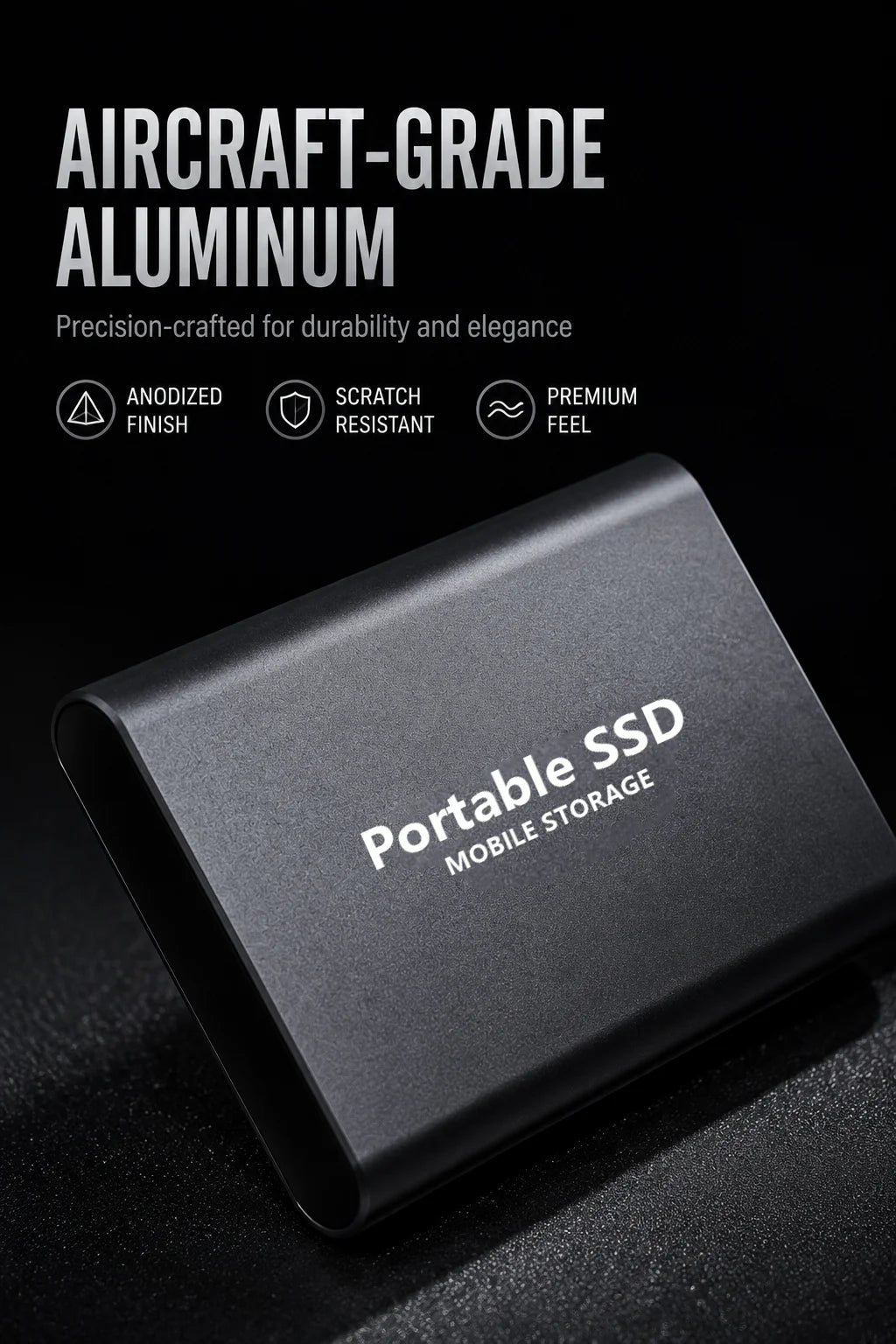 Reliable Slim Storage Device Portable External SSD 1TB 4TB 16TB 128TB High Speed for Notebook Laptop Computer Pi-Mart