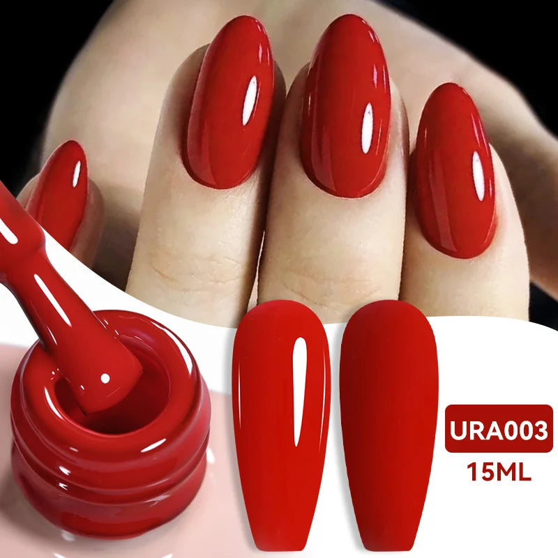 UR SUGAR 15ml Jelly Milky White Translucent Color Gel Polish Semi Permanent UV Gel Nail Art Soak Off Gel Varnish Latest Fashion Tri Light Beauty