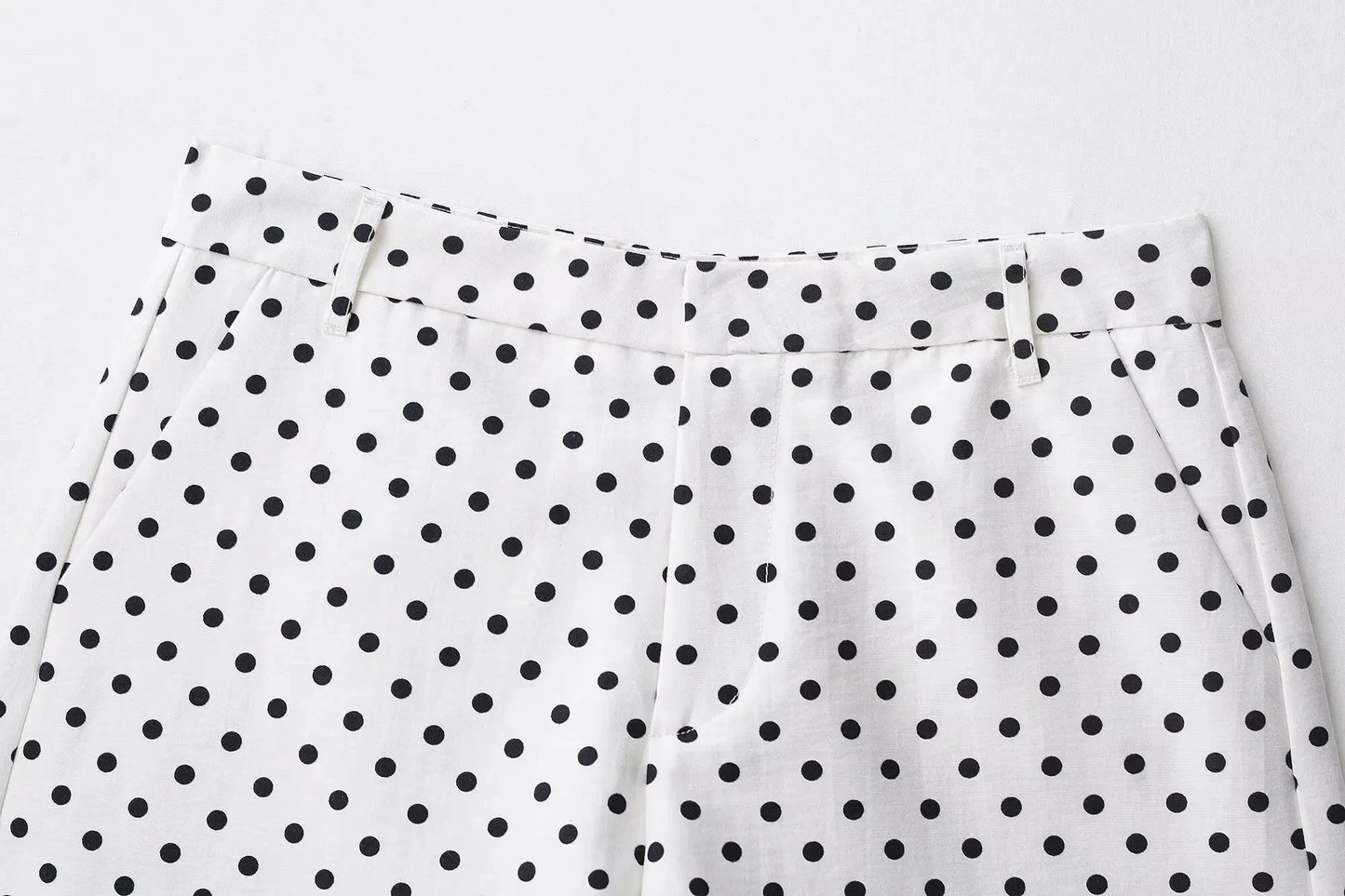 HH Fashion Women's Polka Dot Print Short Coats Autumn Long Sleeves Turtleneck Zipper With Pockets Drawstring Casual Jacket Pi-Mart