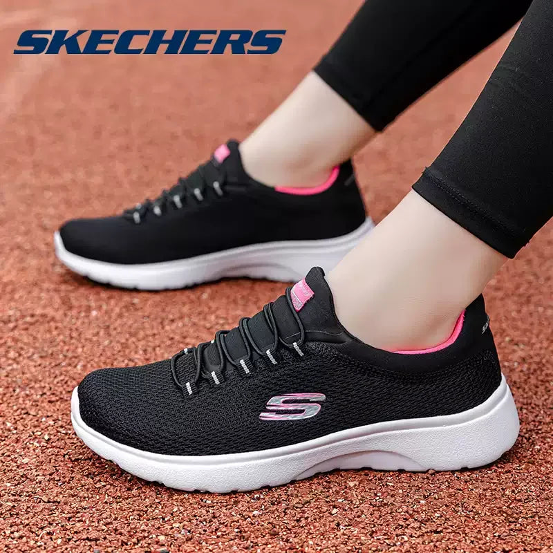 Skechers Women's Spring Shoes, Breathable Mesh Athletic Sneakers, Lightweight Running Shoes with Soft Soles 12980-GYPK Pi-Mart