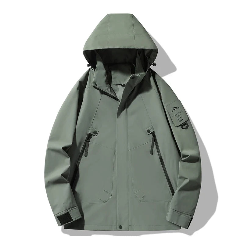 JNLN Women's Men's Waterproof Jacket Climbing Hiking Camping Trekking Windbreaker Unisex Outdoor Windproof Rain Coat Antifouling LadyShow.Store