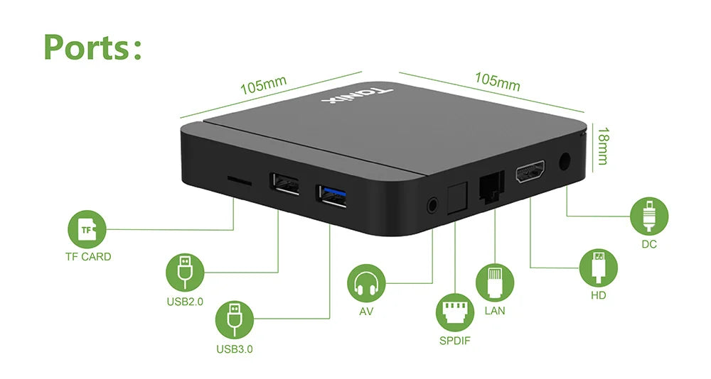 Tanix W2 Smart TV Box Android 11 Amlogic S905W2 4GB 64GB Support AV1 Dual Wifi  Media Player TVBOX Set Top Box 32GB 2GB 16GB Pi-Mart