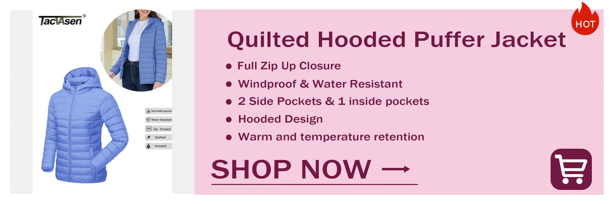 TACVASEN Women's Long Hooded Jacket Fleece Lined Softshell Jacket Waterproof Windproof Hiking Jacket Rain Coat Windbreaker Parka Pi-Mart