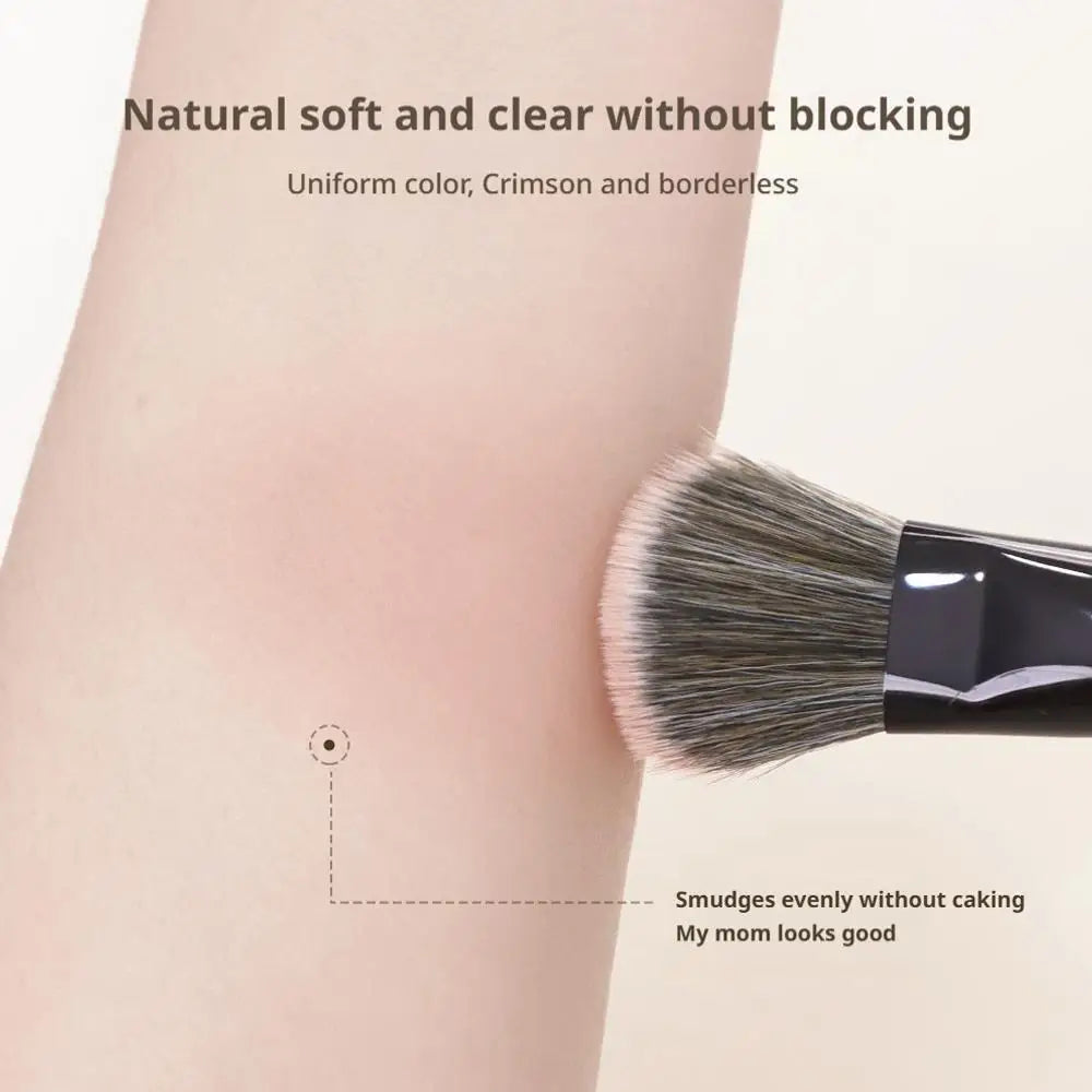 Powder Blusher Brush On Slope Surface Soft And Skin-friendly Fiber Hair Fashion Design Single Face Brush Makeup Tools Pi-Mart