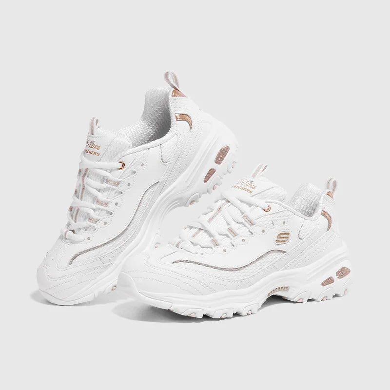 Skechers Shoes for Women D‘LITES Classic Dad Shoes Casual Comfortable Breathable Female Chunky Sneakers skerchers para mujeres Pi-Mart