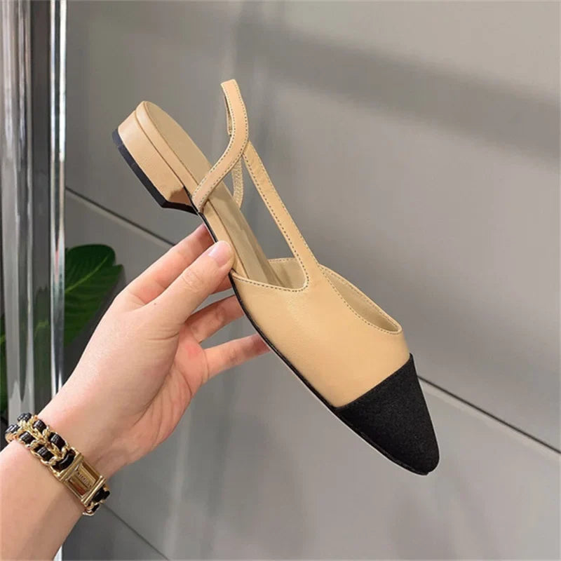 All-match Flat Shoes Women Sandals Non-Slip Soft Leisure Shoes Mixed Colors Comfort Low Heel Femme Thick Bottom Designer Shoes LadyShow.Store
