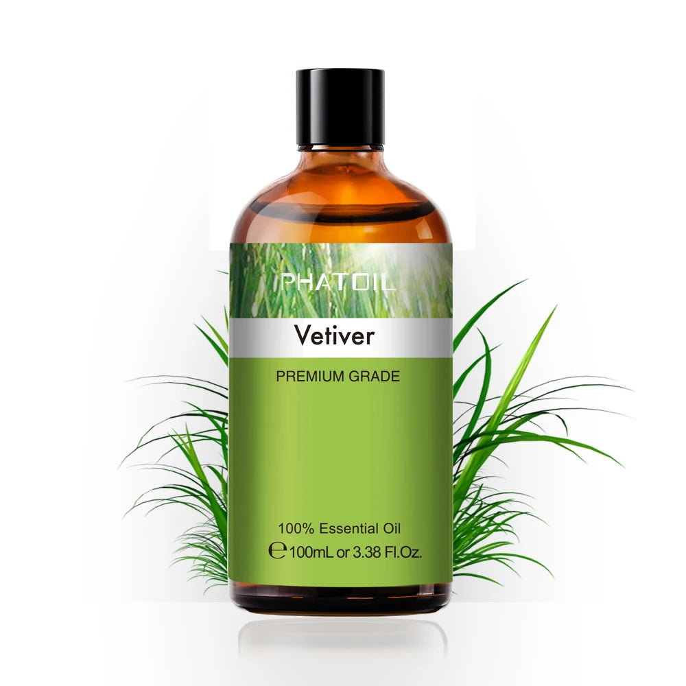 100ML Pure Natural Essential Oils Diffuser for Skin Care Rose Orange Lemon Lavender Rose Geranium Chamomile Avocado Aroma Oil Pi-Mart