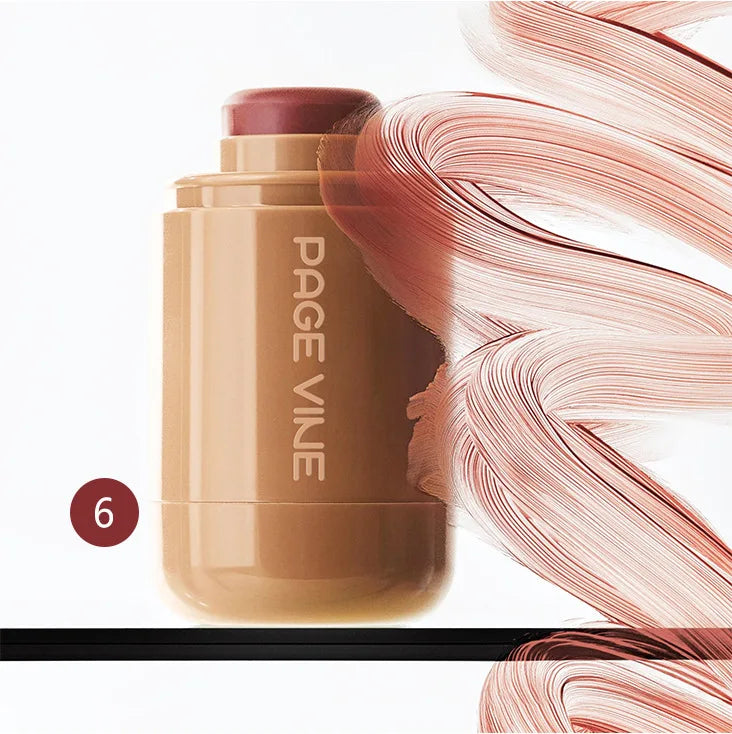 New Blush Stick 3-in-1 Cheek Lip Tinted Moistured Blush Stick Silky Brighten Blush Cream Blusher Cosmetics Tubes Matte Contour LadyShow.Store