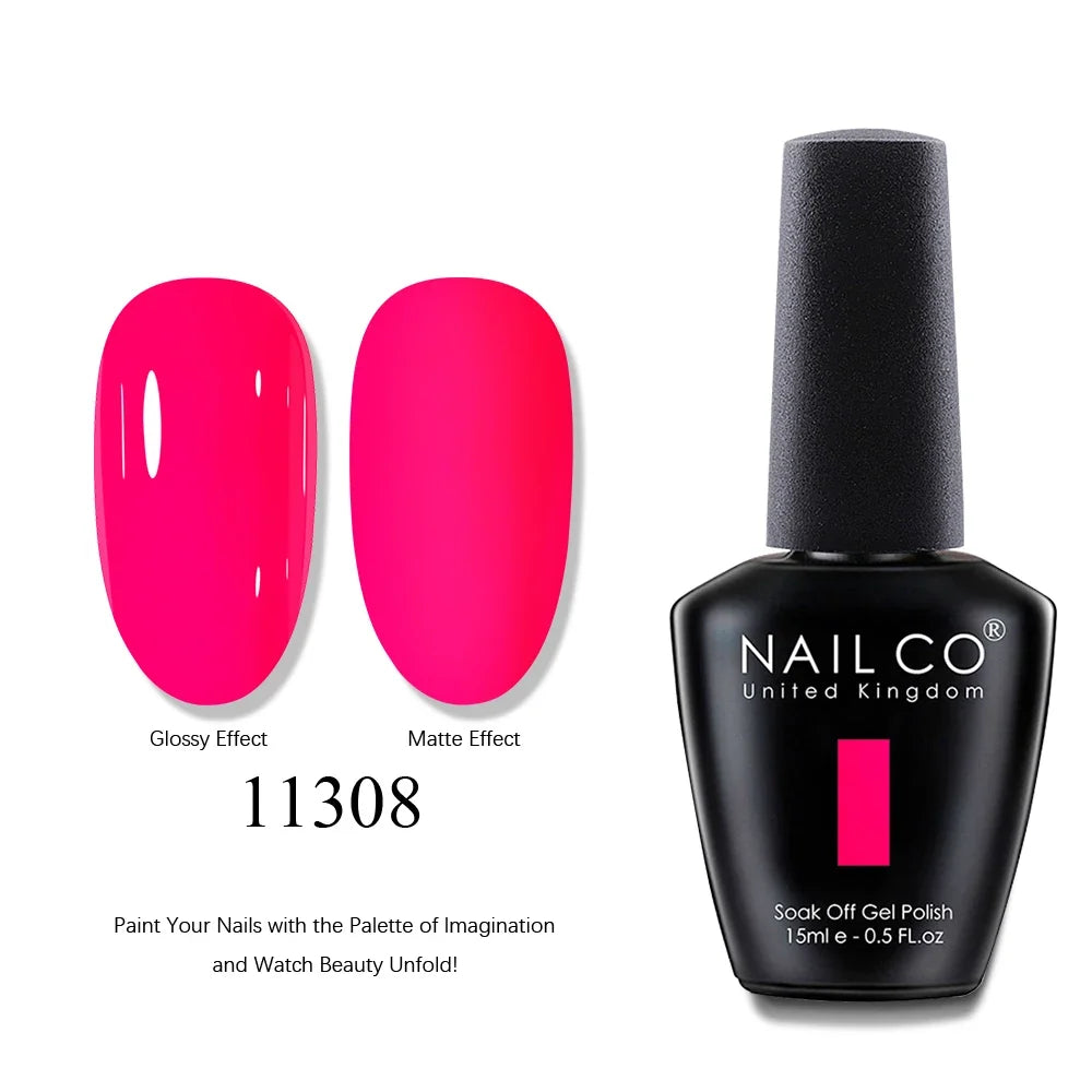 NAILCO 15ml Brown Nails Art Red Color Gel Nail Polish Semi-permanent UV Gel Polish Coffee Manicure Chocolate Hybrid Nail Varnish Tri Light Beauty