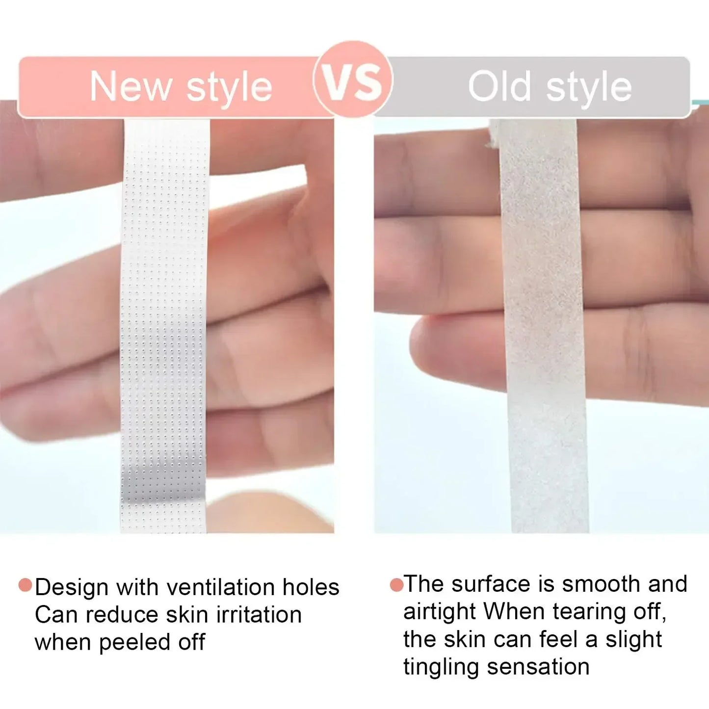 2/3/5 /6Rolls Lint Free Under Eye Pads Breathable Insulating Tape for Eyelash Extension  Non-woven Tape Paper Eyelash Patch LadyShow.Store