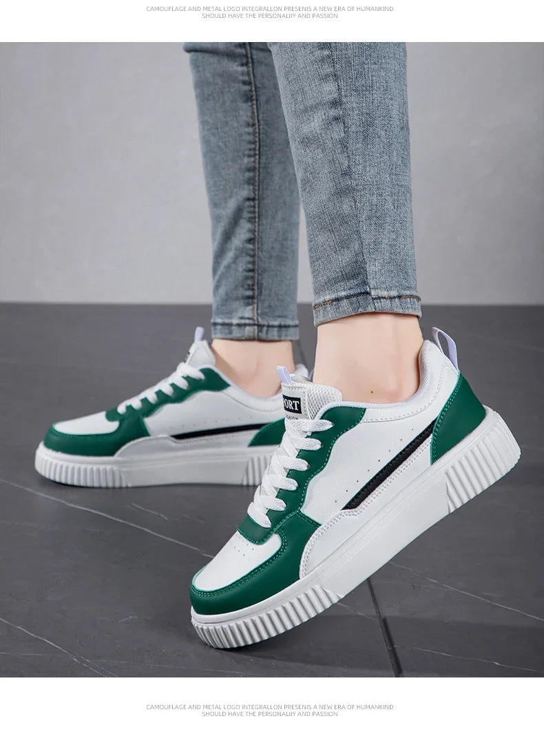 Fashion Women Casual Shoes Breathable Walking Flat Shoes Sneakers White Female Footwear Sports Running Outdoor Walking For Men Pi-Mart