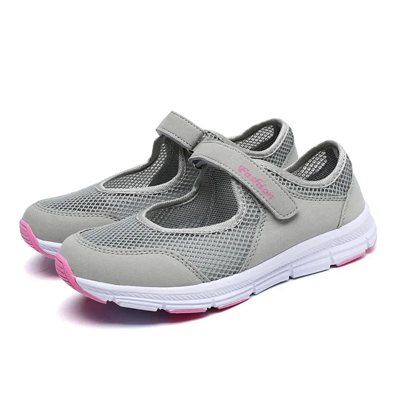 Women Shoes Breathable Vulcanized Shoes White ZapaWomen Sneakers Fashion Breathable Mesh Casual Walking Shoes Women Work Shoes LadyShow.Store