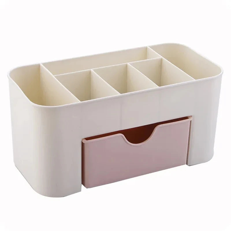 Nail Storage Box Plastic Drawer Style Easy to Clean Desktop Organization Large Capacity Cotton Swab Polishing Sand Strip Toolbox Tri Light Beauty