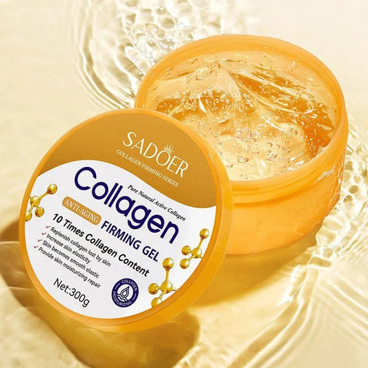 SADOER Collagen Facial Cream Face Moisturizing Gel Repair Brightening Firming Facial Creams Beauty Skin Care Products for Face Tri Light Beauty