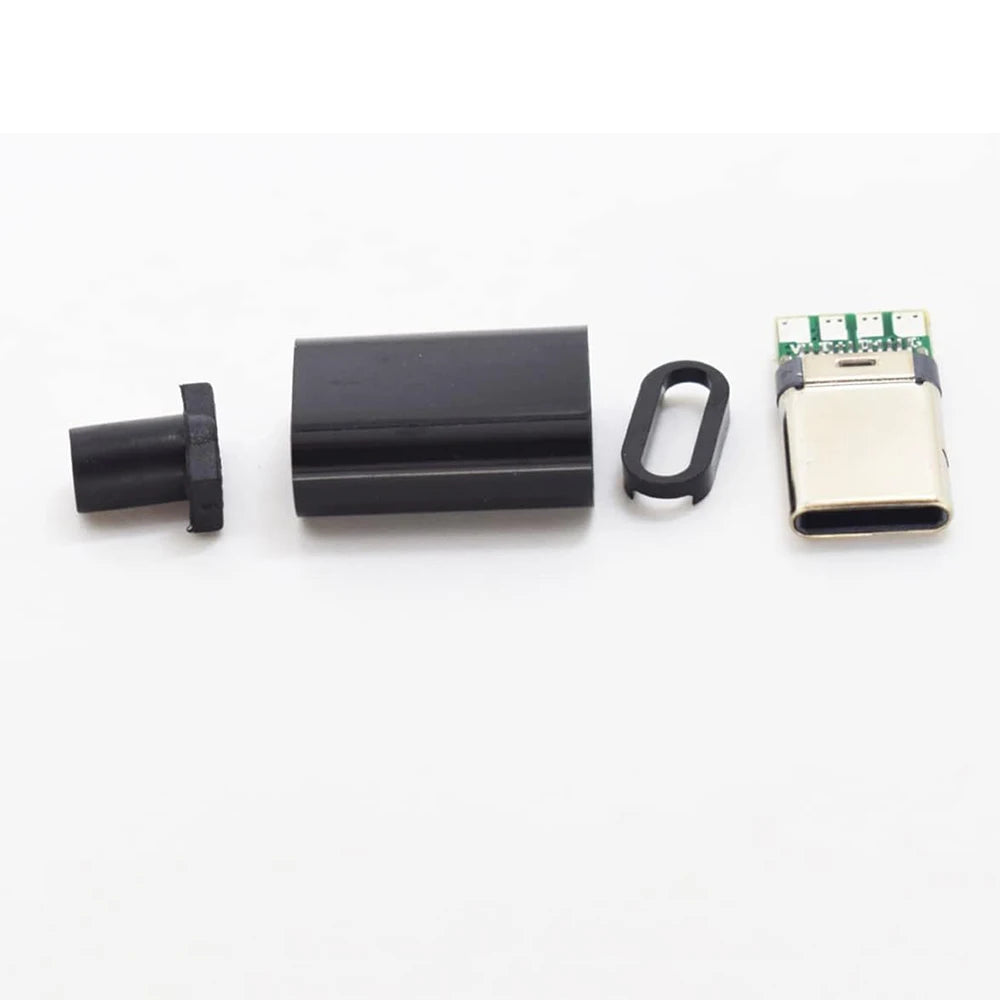 5/10 sets USB 3.1 Type C Connector Male Plug DIY Solder Wire USB C Male Adapter Cable for DIY Data Line Interface Male Socket Pi-Mart
