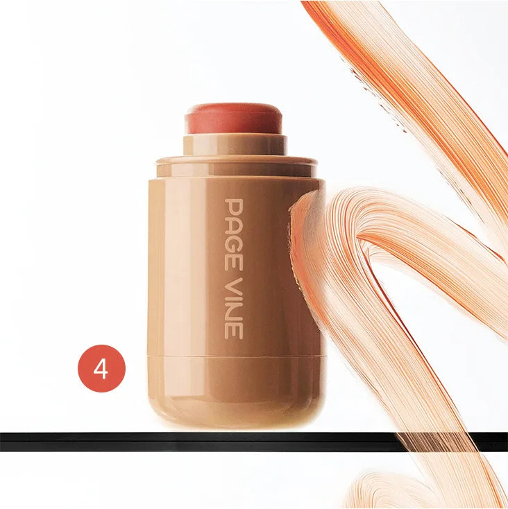 New Blush Stick 3-in-1 Cheek Lip Tinted Moistured Blush Stick Silky Brighten Blush Cream Blusher Cosmetics Tubes Matte Contour LadyShow.Store