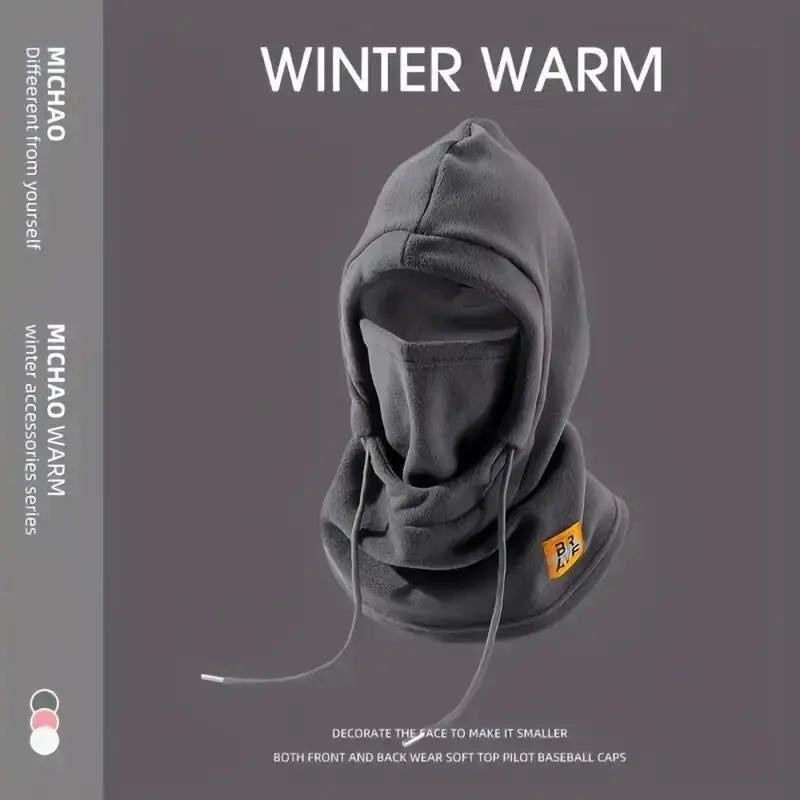 Winter Warm Hat with Mask and Neck Warmer 3-in-1 Windproof Balaclava for Men Women Masked Hat Cycling Cold Weather Protection LadyShow.Store