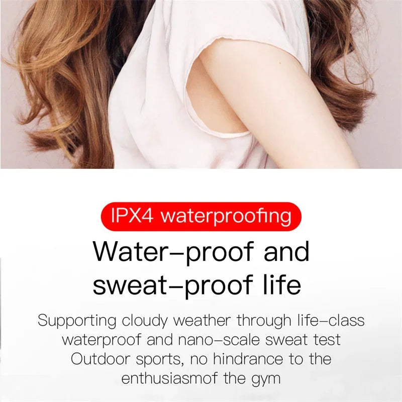 Digital Display Bluetooth Earphones with Mic TWS E6S Wireless Bluetooth Headset Noise Cancelling Headset for Xiaomi Huawei Oppo Pi-Mart
