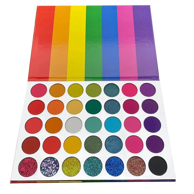 35 Color Eyeshadow Tray Daily Makeup Matte Lasting Nightclub Eyeshadow Pearl Fine Shimmer Waterproof Is Not Easy To Faint Pi-Mart