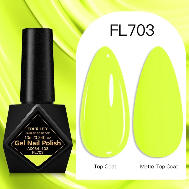 10ml Gel Nail Polish 162 Colors Nail Supplies Vernis Semi Permanent Nail Art Manicure Soak Off LED UV Gel Nail Varnishes Summer Tri Light Beauty