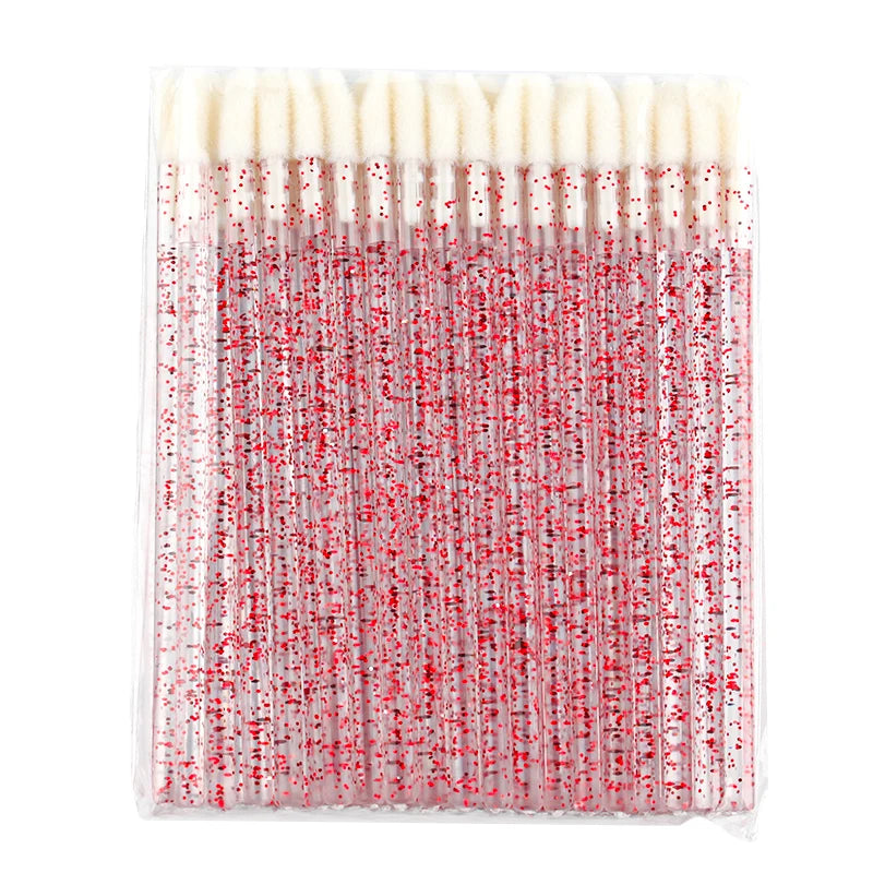 Lanjinglin 5/50 Pcs Lip Brush Reusable Makeup Brushes Lipstick Applicator Wands Eyelashes Extension Tool Beauty Accessories Pi-Mart