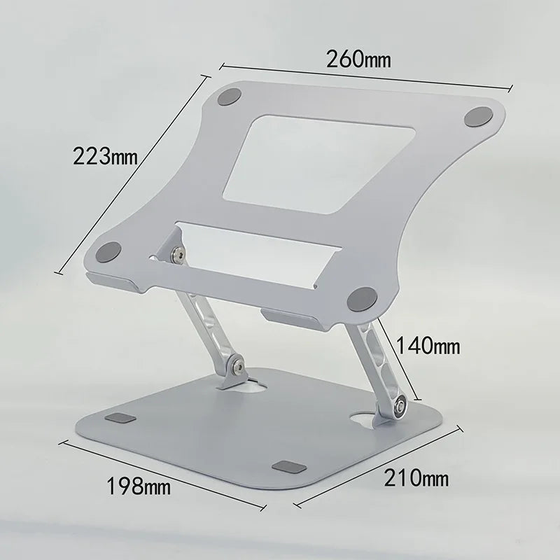XMSJ Laptop Stand Adjustable Carbon Steel Notebook Tablet Stand Up to 17 Inch Macbook Laptop Portable Foldable Cooling Holder Pi-Mart
