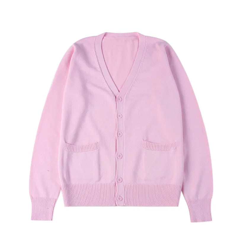 New Sweater Solid Candy Women Knit Top Fashion Female Cardigan Thin Spring Autumn Long Sleeve Adult Jacket Clothes Slim XS-2XL LadyShow.Store