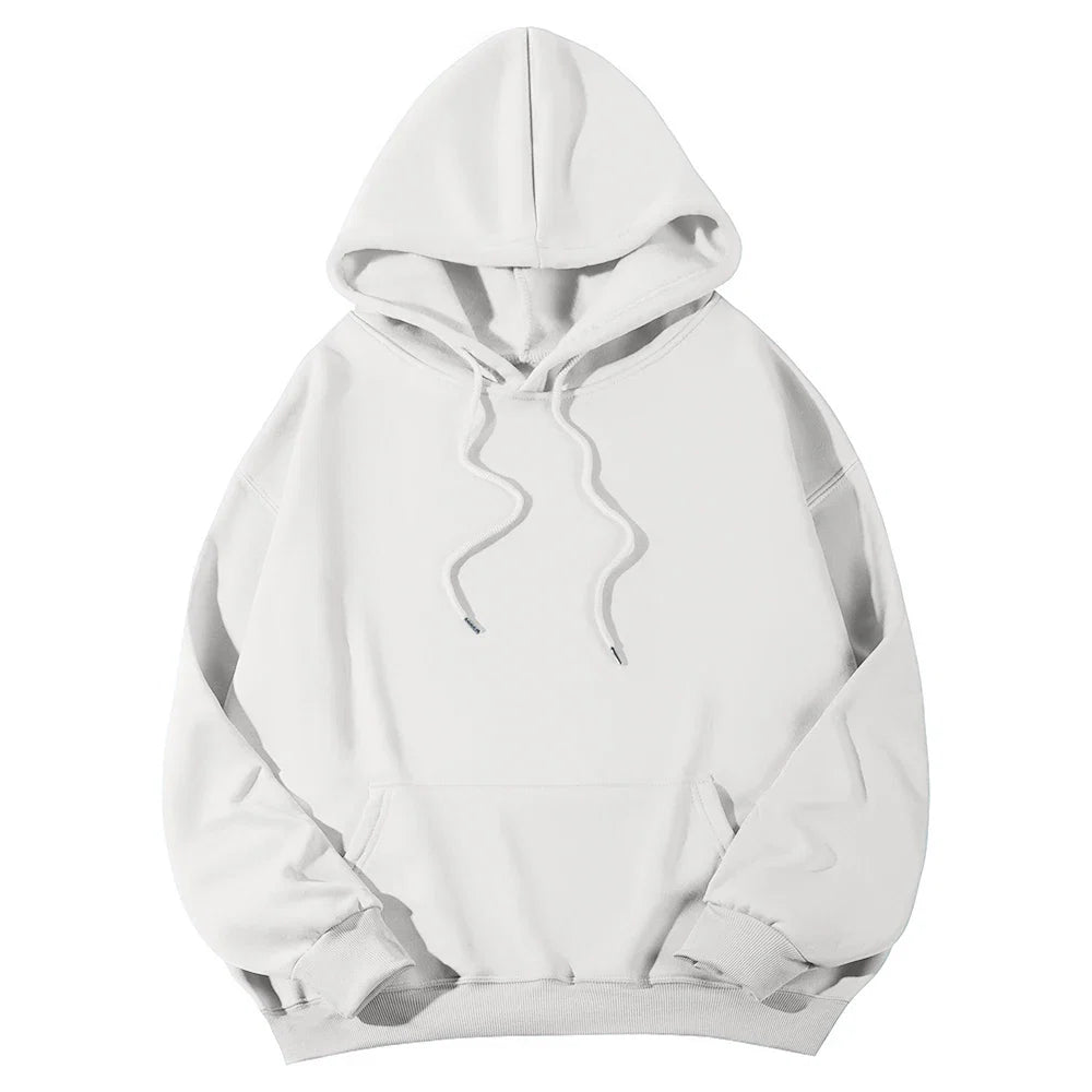 Women's Hoodies Pullover Spring Autumn Casual Hoodie 2026 Sweatshirts Solid Color Hoodies Oversize Black Sweatshirt Women Top LadyShow.Store