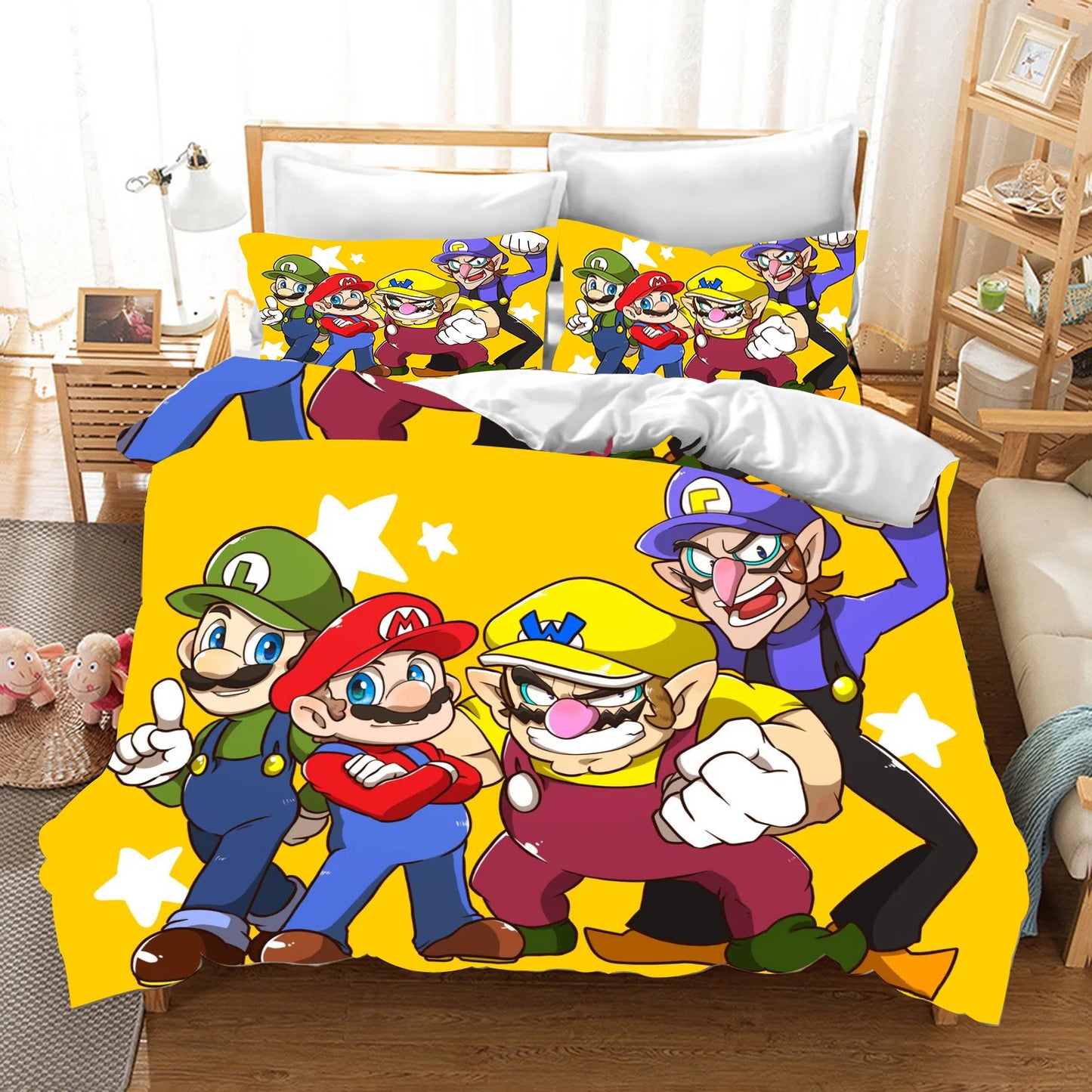 Anime Cartoon Duvet Cover 3D Printing Cute Children's Bedroom Set Polyester Adult Gift  2/3pcs Baby Bedding Pi-Mart
