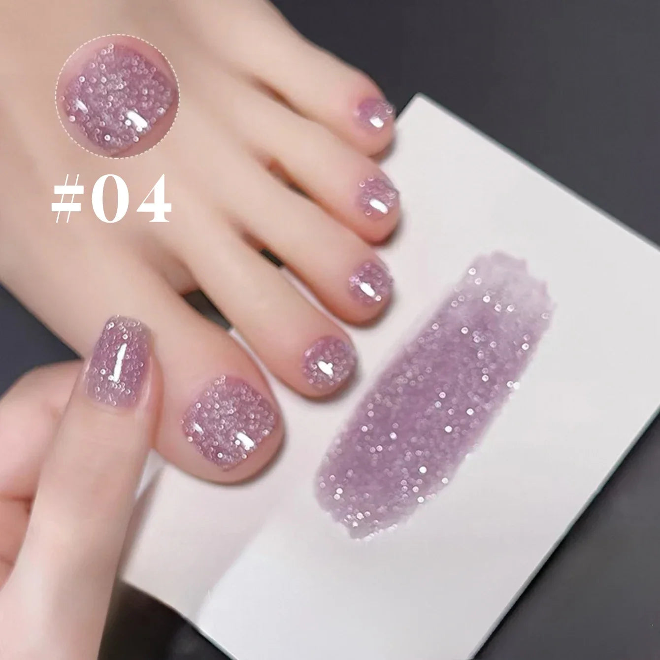 SHAKA 1-8pcs Popular Versatile Whitening Pink Green Blue Bling Gel Super Glitter Water Light Broken Diamond Gel Nail Polish Tri Light Beauty