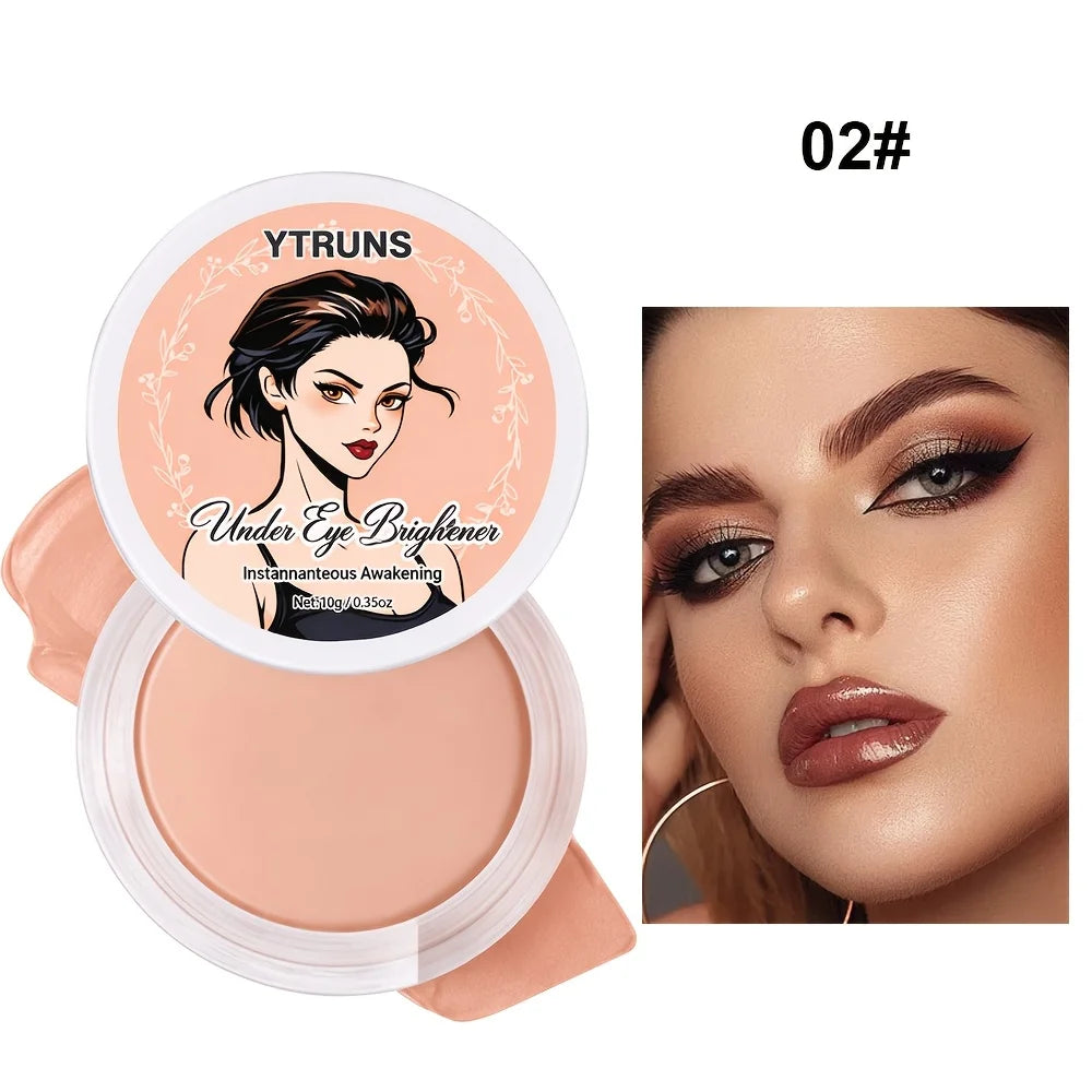 Under Eye Concealer Cream Makeup, Lightweight Smooth Texture Eye Concealer Cosmetic, Natural Skin Tone Finish, 3 Shades Pi-Mart