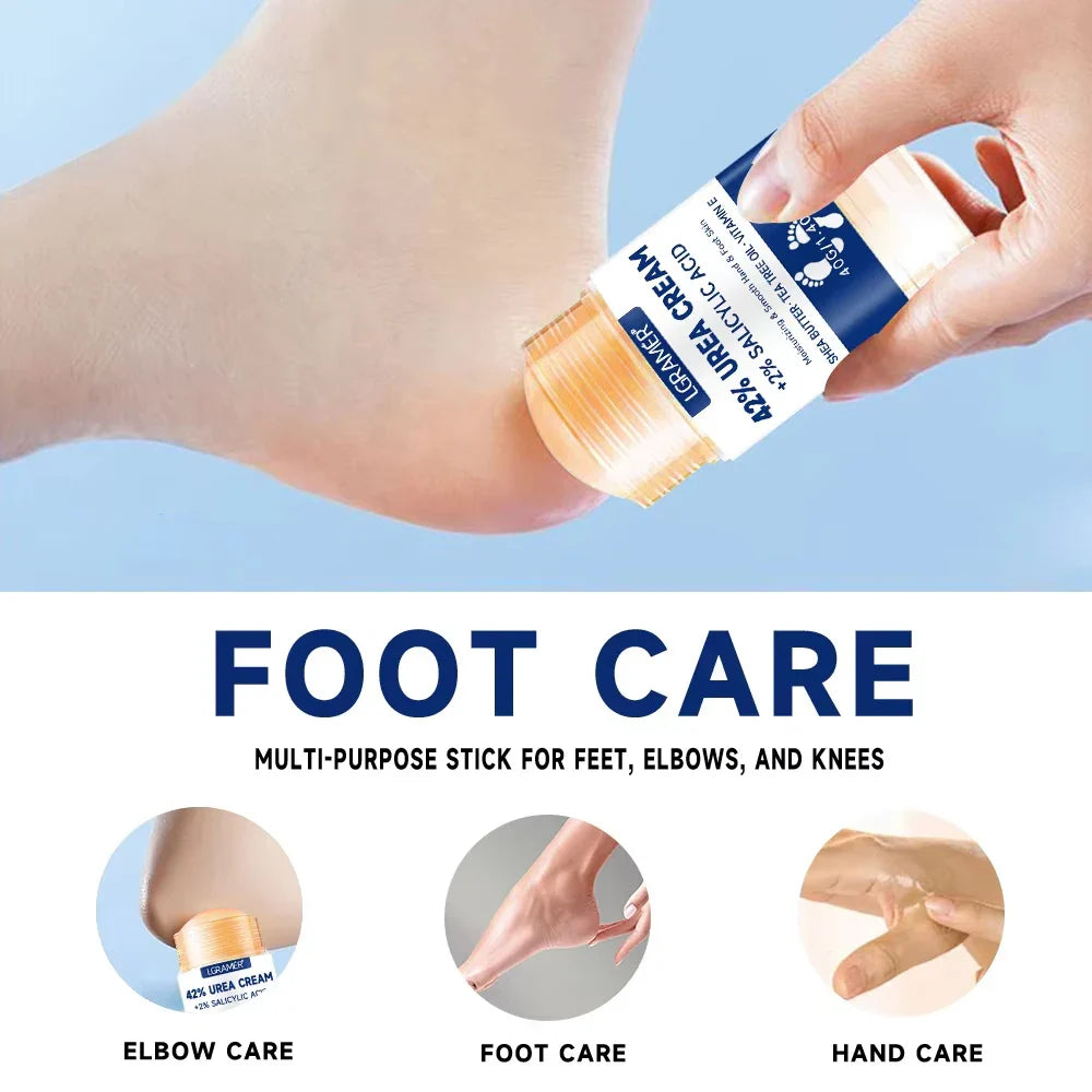 42% Urea Foot Cream +2% Salicylic Acid Moisturizing & Exfoliating, Cracked Heel Repair, Deep Hydration for Dry Feet Long protect Tri Light Beauty