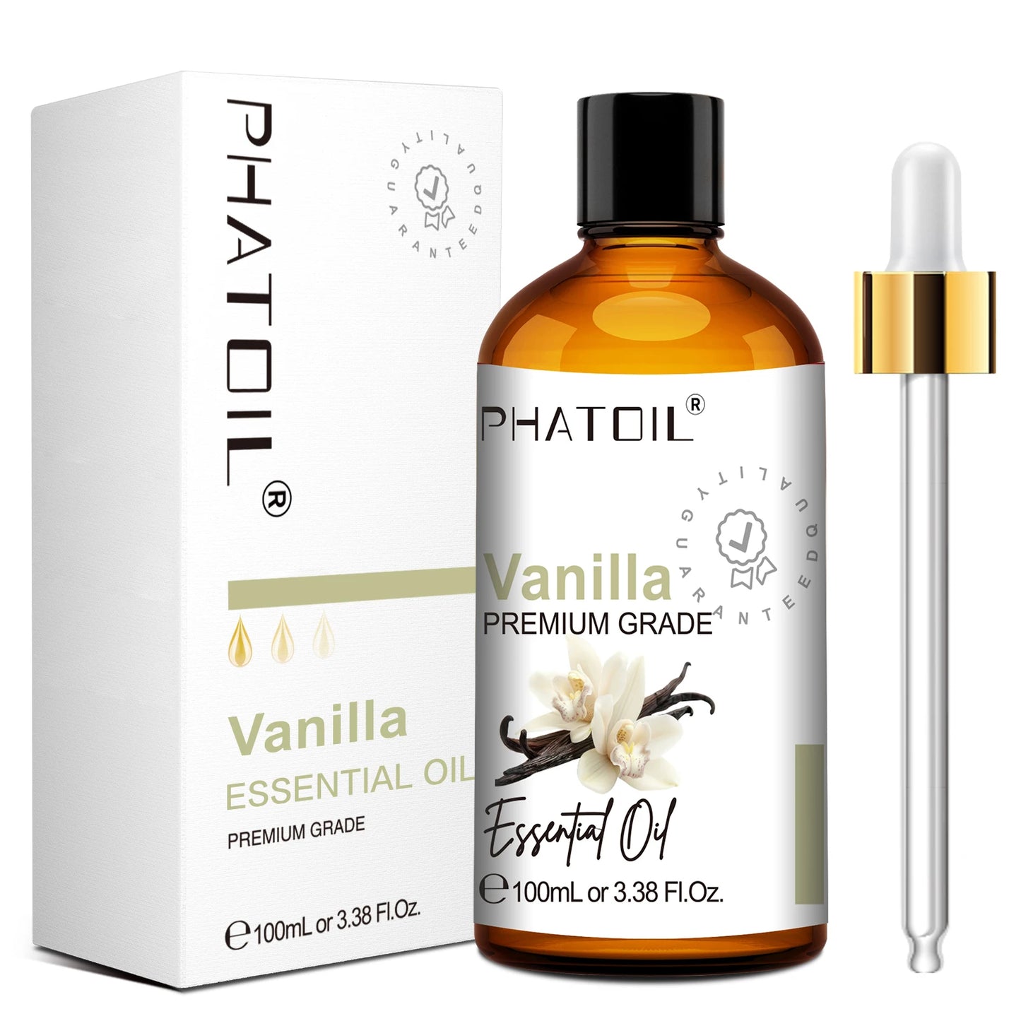PHATOIL Natural Essential Oil for Diffuser Candle Making-100ml Sandalwood Eucalyptus Citronella Lavender Vanilla Essential Oils Pi-Mart