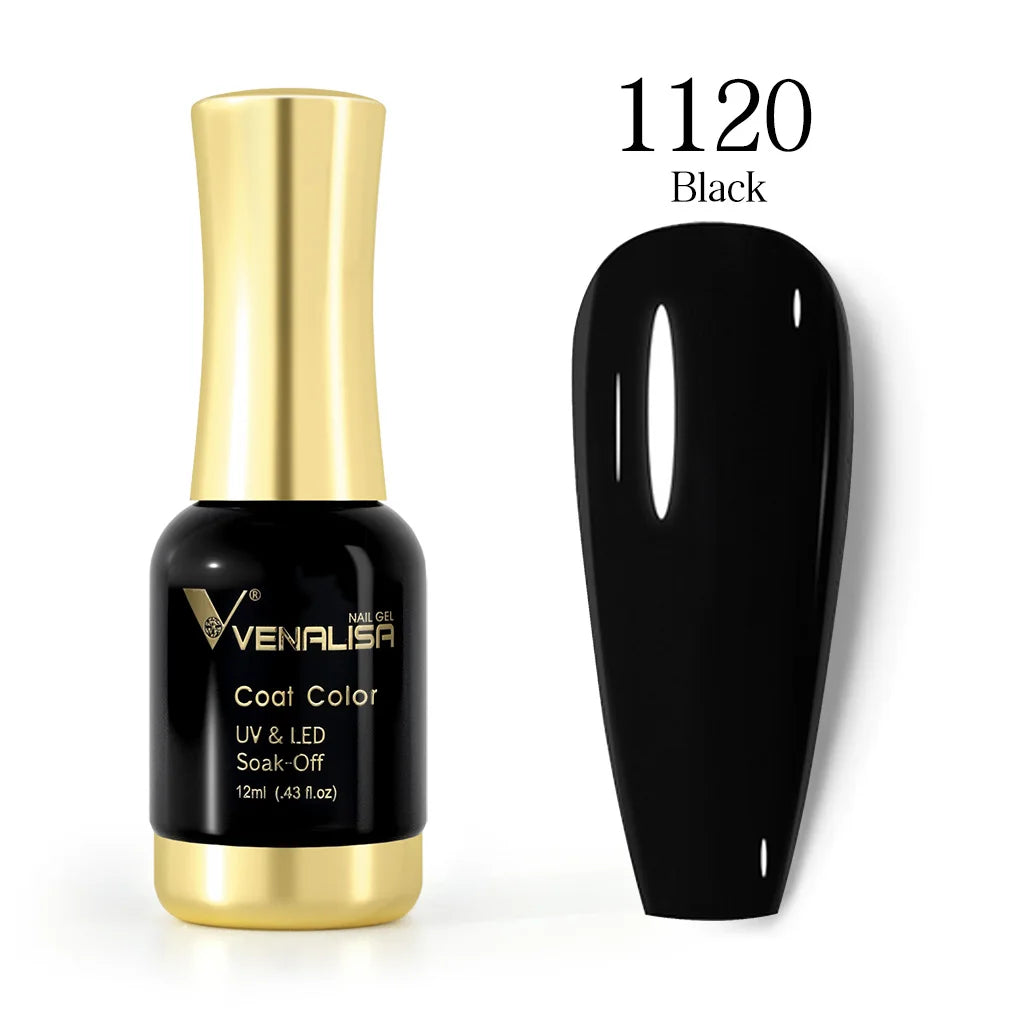 VENALISA Nail Gel Varnish TPO FREE Soak Off UV LED Organic Odorless Enamels Nail Art Colors 12ml 120Colors UV Gel Nail Polish Tri Light Beauty